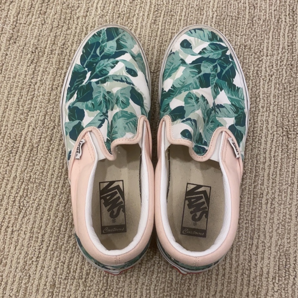 Custom Asher Palm Leaves Slip-ons - Picture 6 of 8